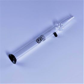 Sense Glass - 7 Inches - Nectar Straw and Sippers With Black Dot And Black Mouthpiece