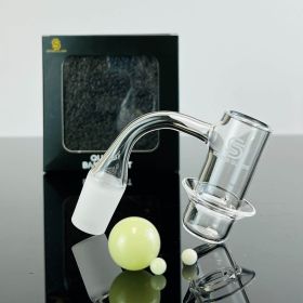 Sense Glass Quartz Banger With Terp Pearls Luminous - 19mm - Male 90° Degree - Kit 11