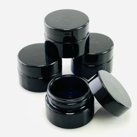 Glass Jar Uv Black - 10ml - 12 Count Per Pack