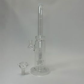 Straight Waterpipe with Donut Showerhead Perc - 12 Inch - WPMS22