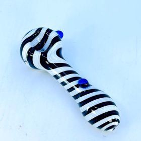 Swirl Art Spoon Handpipe - 4 Inch - Assorted Colors - HPVC56