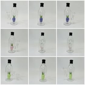 7-Inch Bottle Waterpipe with Pineapple Perc