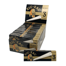 Zig Zag - Cones King Size - 3 Cones Per Pack - 24 Packs Per Box