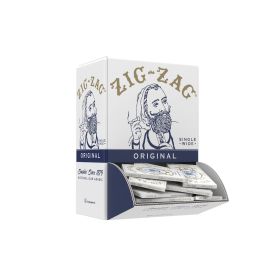 Zig Zag - Paper Single Wide Original White - 32 Counts Per Pack - 48 Packs Per Box