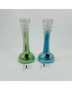 9 Inches - Softglass Waterpipe - GR-Y-43 - Assorted Color
