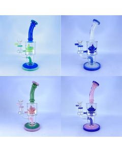 Aleaf 8 Inch Waterpipe - Bent Neck With Tree Perc -  AL6063