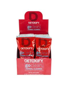 Detoxify - Goclean Herbal Cleanse - 18 Grams - 12 Pieces Per Pack - Raspberry