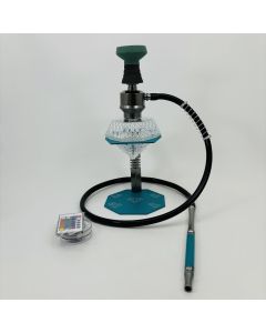 Diamond Hookah With Led Light - 1 Hose - 16 Inches