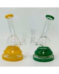 Glass Waterpipe with Shower Head - 7 Inch