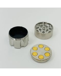 Grinder Bullet Small - 3 Parts - 40mm - Silver