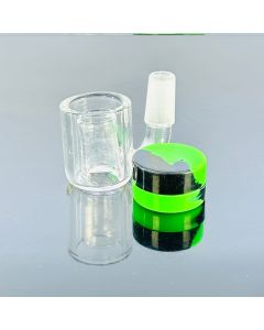 Glass Ash Catcher  With silicone Jar-PCAC