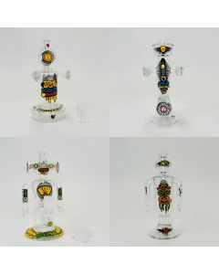 Jbd  Waterpipe 6-Inch Glass Robots