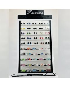 LED Keychain Sneaker Floor Display - 120 Pieces