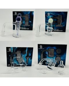 Sense Glass - Male 90 Degree Quartz Banger Kit - 14mm 