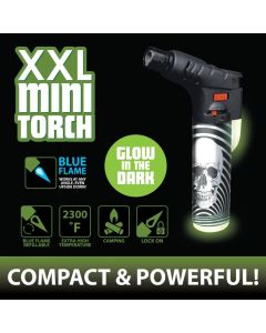Smokezilla - Thin Print Xxl Mini Torch - 18 Pieces Per Display - Glow In The Dark (22611) 