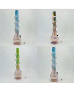 Soft Glass Waterpipe - 16 Inches (GR-Y-120)