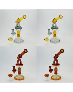 Telescope Style Waterpipe With Shower Perc - 10.5 Inches - (RH-172)