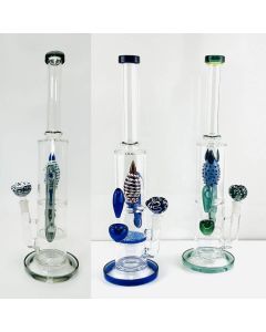 Waterpipe 17 Inch - With Honeycomb and Ice Catcher Perc